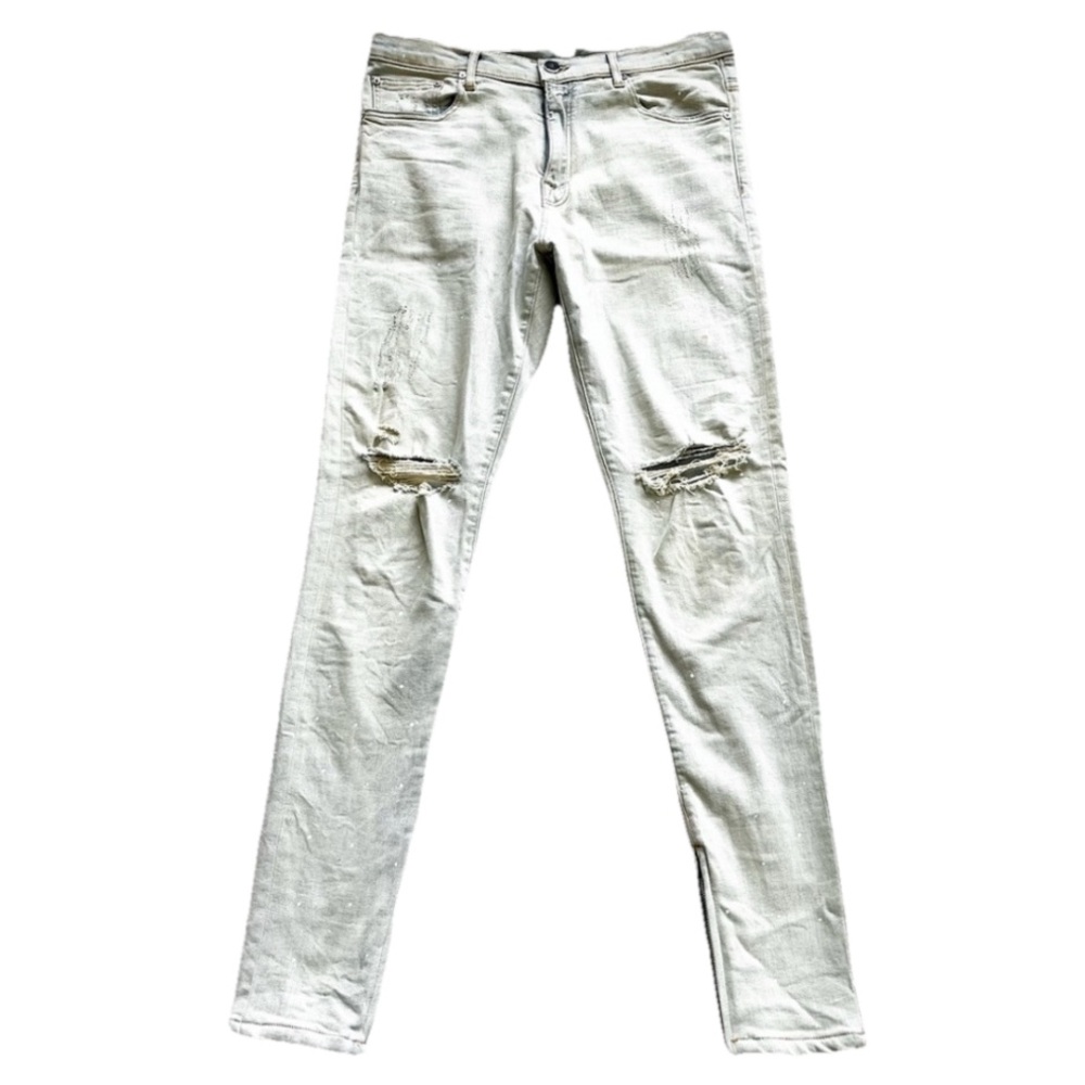 ORO LOS ANGELES PAINT SPLATTER DISTRESSED KNEE JEANS MENS SIZE - Picture 10 of 10